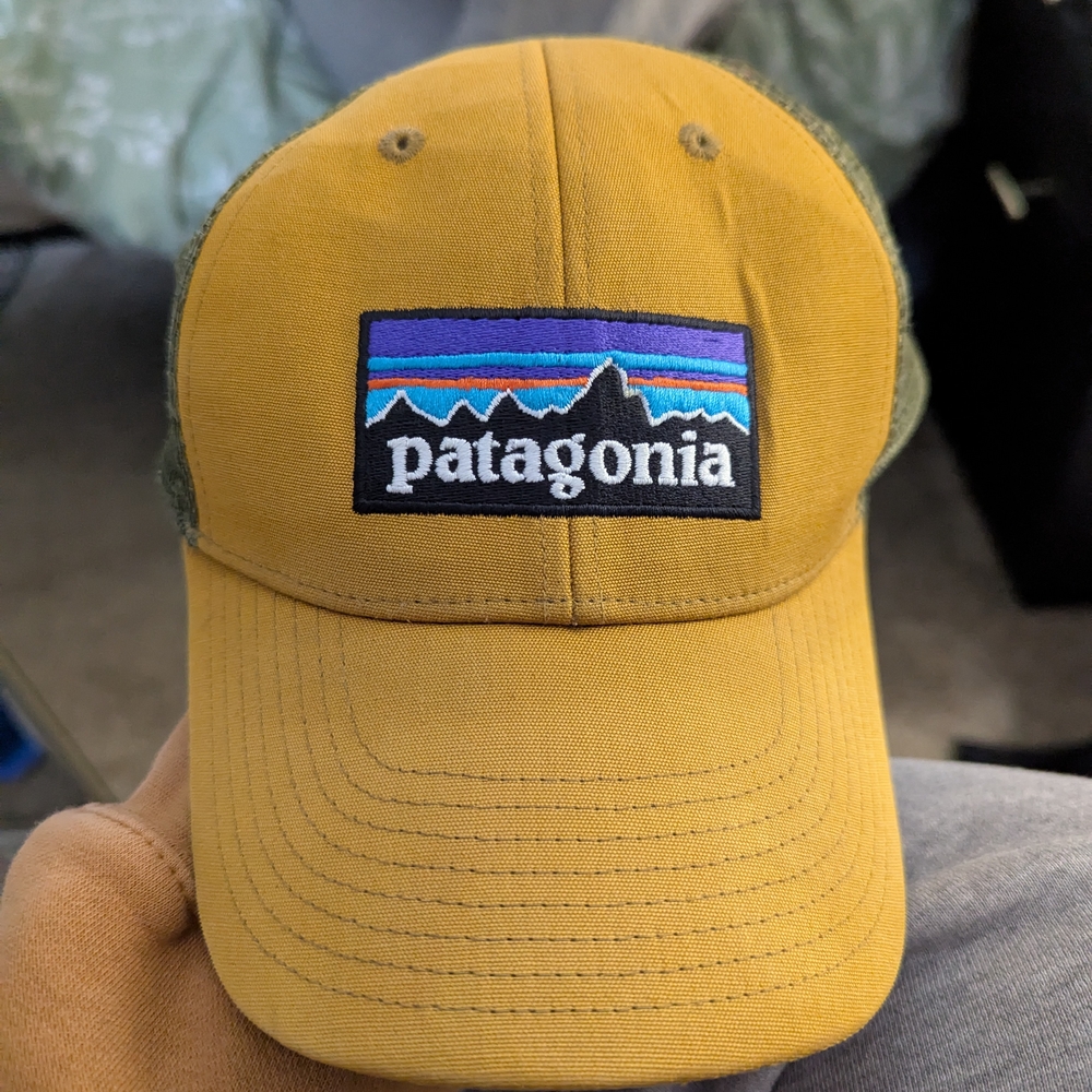 Patagonia Yellow and Green Logo Cap